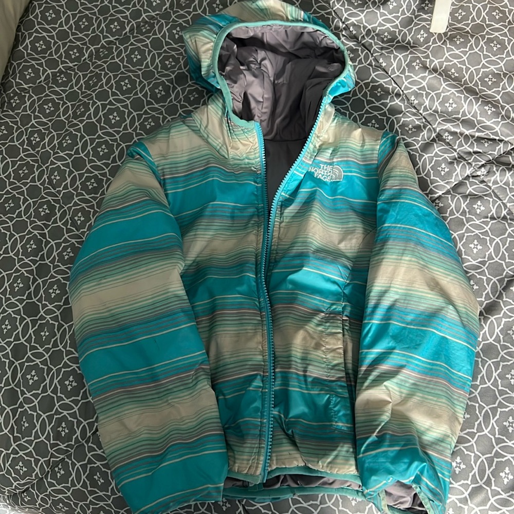 Fair condition North Face reversible coat